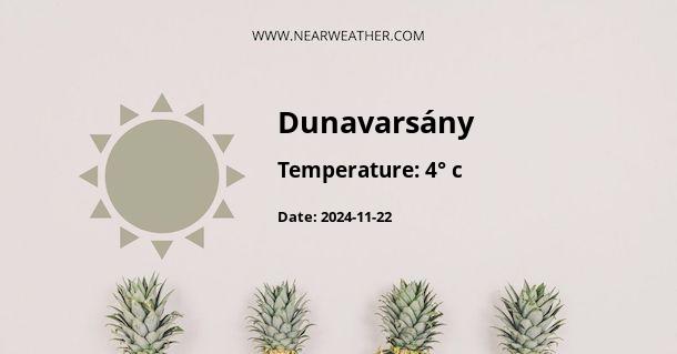 Weather in Dunavarsány