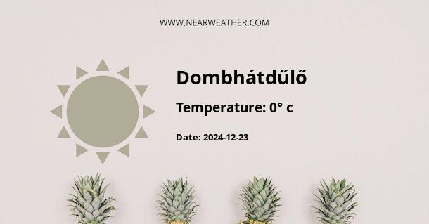 Weather in Dombhátdűlő