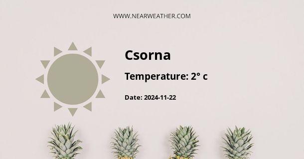 Weather in Csorna