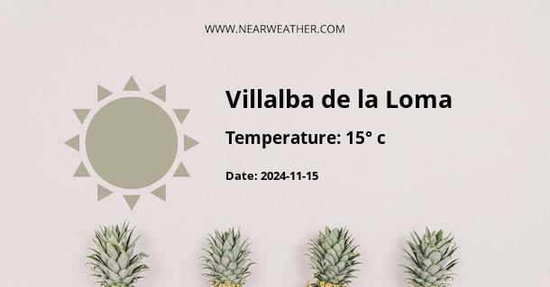 Weather in Villalba de la Loma