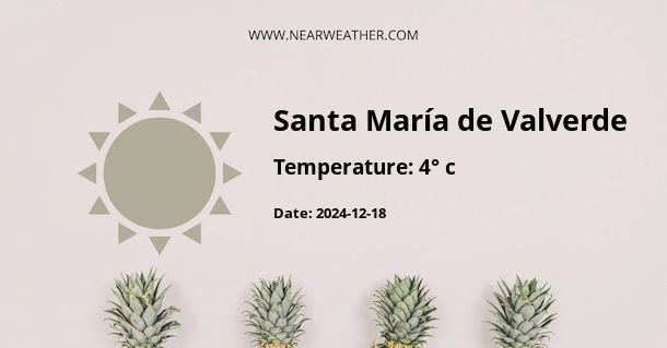 Weather in Santa María de Valverde