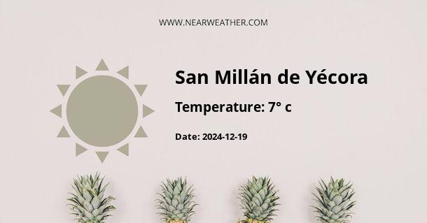 Weather in San Millán de Yécora