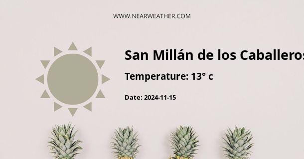 Weather in San Millán de los Caballeros