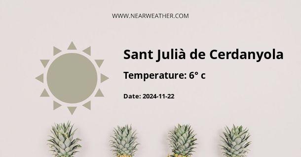 Weather in Sant Julià de Cerdanyola