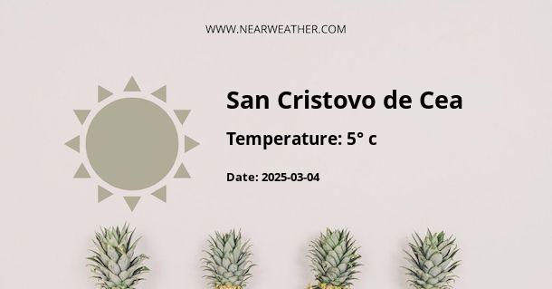 Weather in San Cristovo de Cea