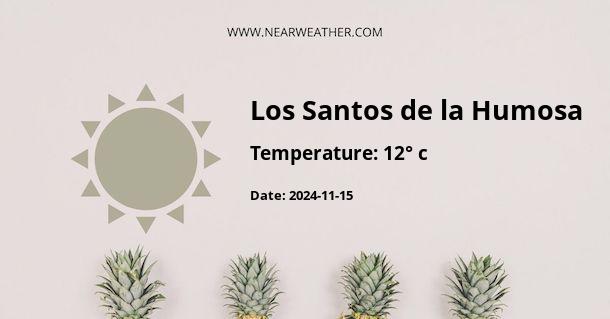 Weather in Los Santos de la Humosa