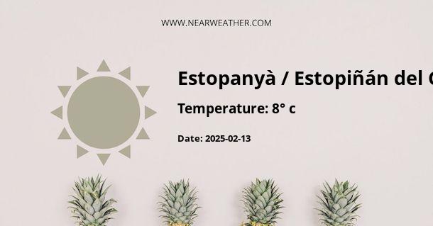 Weather in Estopanyà / Estopiñán del Castillo