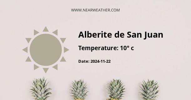 Weather in Alberite de San Juan