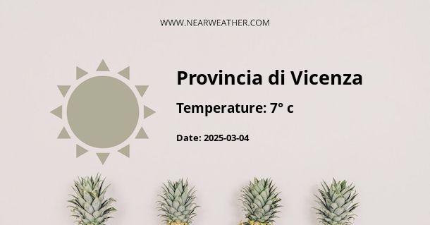 Weather in Provincia di Vicenza