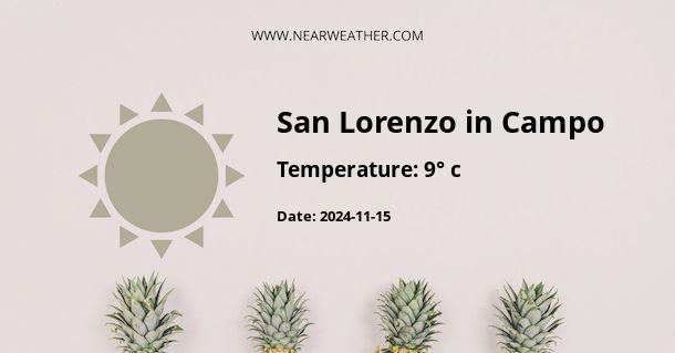 Weather in San Lorenzo in Campo