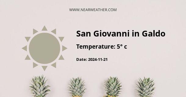 Weather in San Giovanni in Galdo