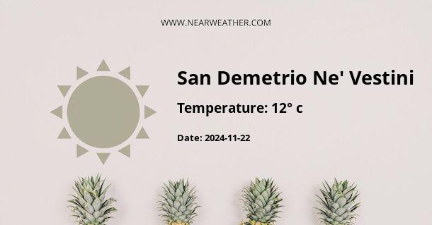 Weather in San Demetrio Ne' Vestini