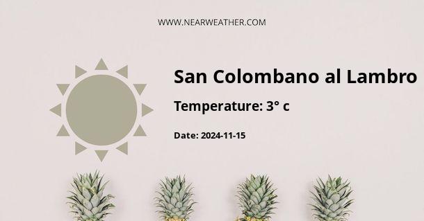 Weather in San Colombano al Lambro