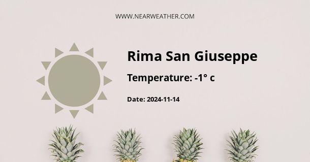 Weather in Rima San Giuseppe