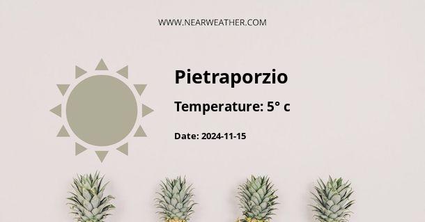 Weather in Pietraporzio