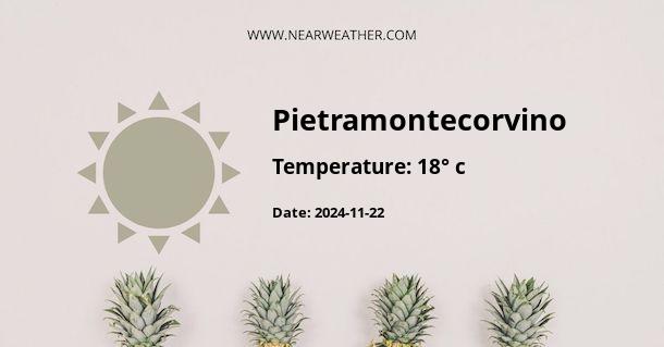 Weather in Pietramontecorvino