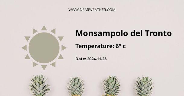 Weather in Monsampolo del Tronto