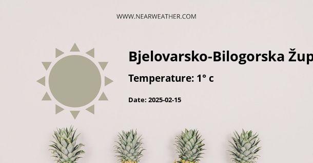 Weather in Bjelovarsko-Bilogorska Županija