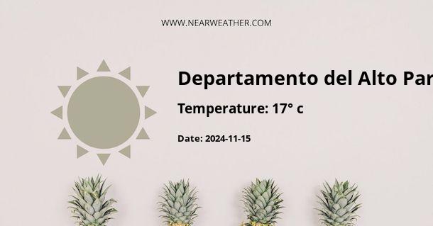 Weather in Departamento del Alto Paraná