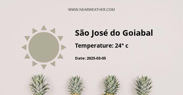 Weather in São José do Goiabal