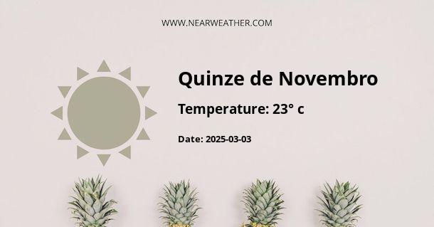 Weather in Quinze de Novembro