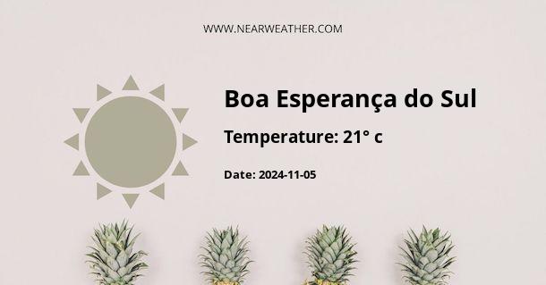 Weather in Boa Esperança do Sul