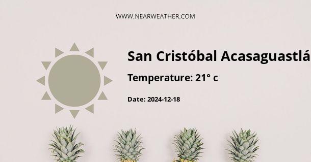 Weather in San Cristóbal Acasaguastlán