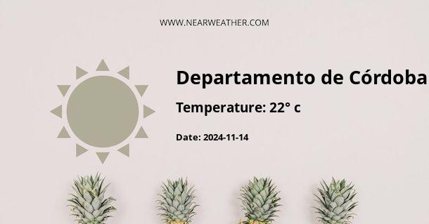 Weather in Departamento de Córdoba