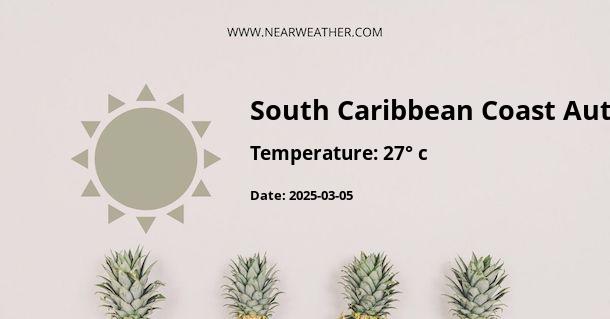 Weather in South Caribbean Coast Autonomous Region