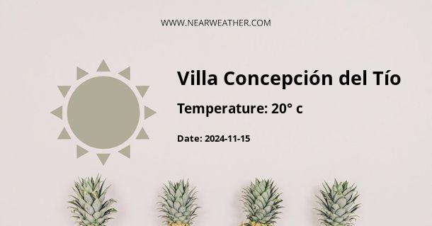 Weather in Villa Concepción del Tío