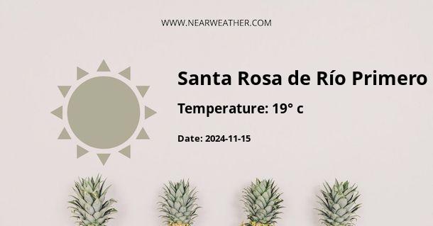 Weather in Santa Rosa de Río Primero