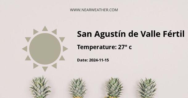 Weather in San Agustín de Valle Fértil