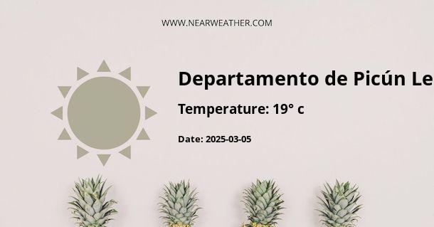 Weather in Departamento de Picún Leufú