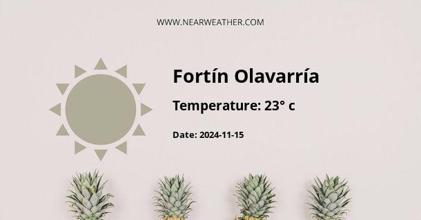 Weather in Fortín Olavarría