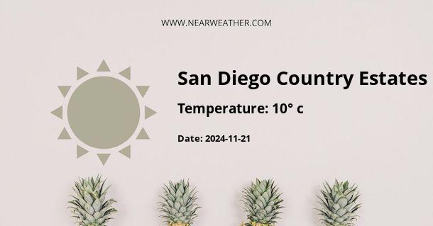 Weather in San Diego Country Estates