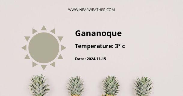 Weather in Gananoque