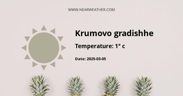 Weather in Krumovo gradishhe