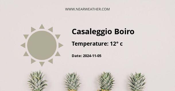 Weather in Casaleggio Boiro