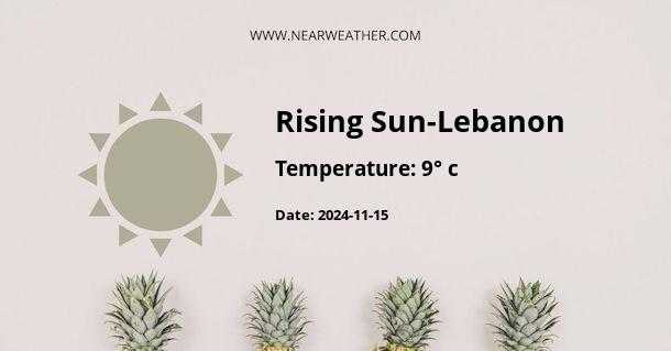 Weather in Rising Sun-Lebanon