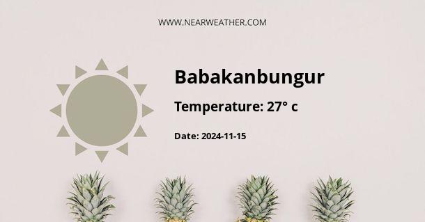 Weather in Babakanbungur