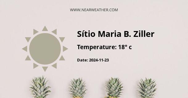 Weather in Sítio Maria B. Ziller