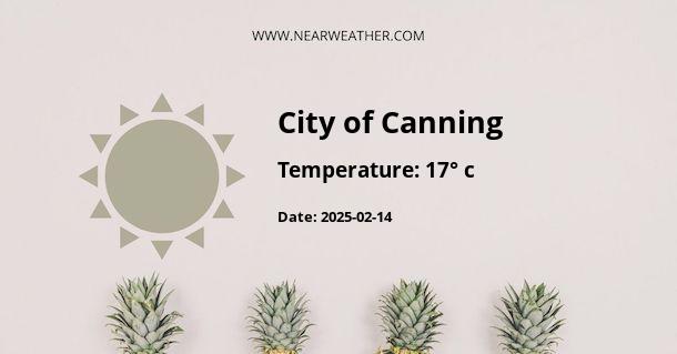 Weather in City of Canning