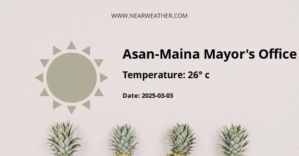 Weather in Asan-Maina Mayor's Office