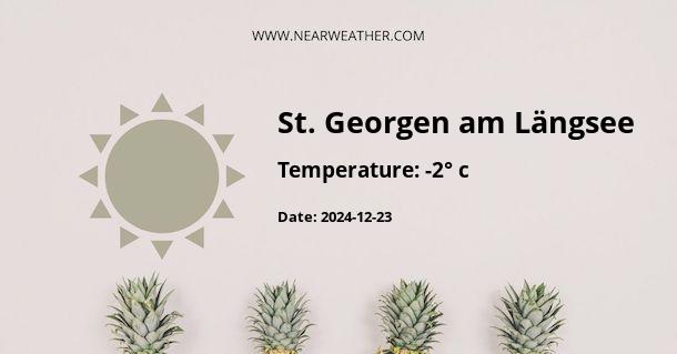 Weather in St. Georgen am Längsee