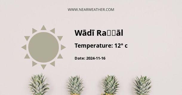 Weather in Wādī Raḩḩāl