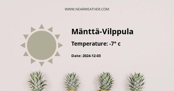 Weather in Mänttä-Vilppula