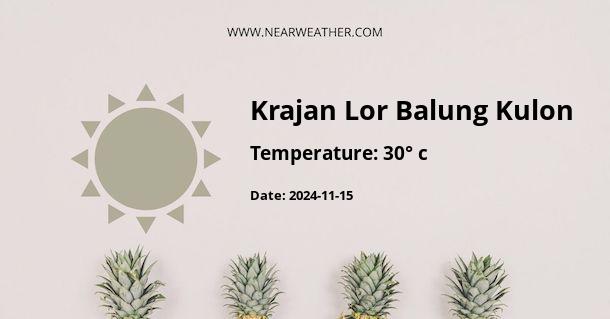 Weather in Krajan Lor Balung Kulon